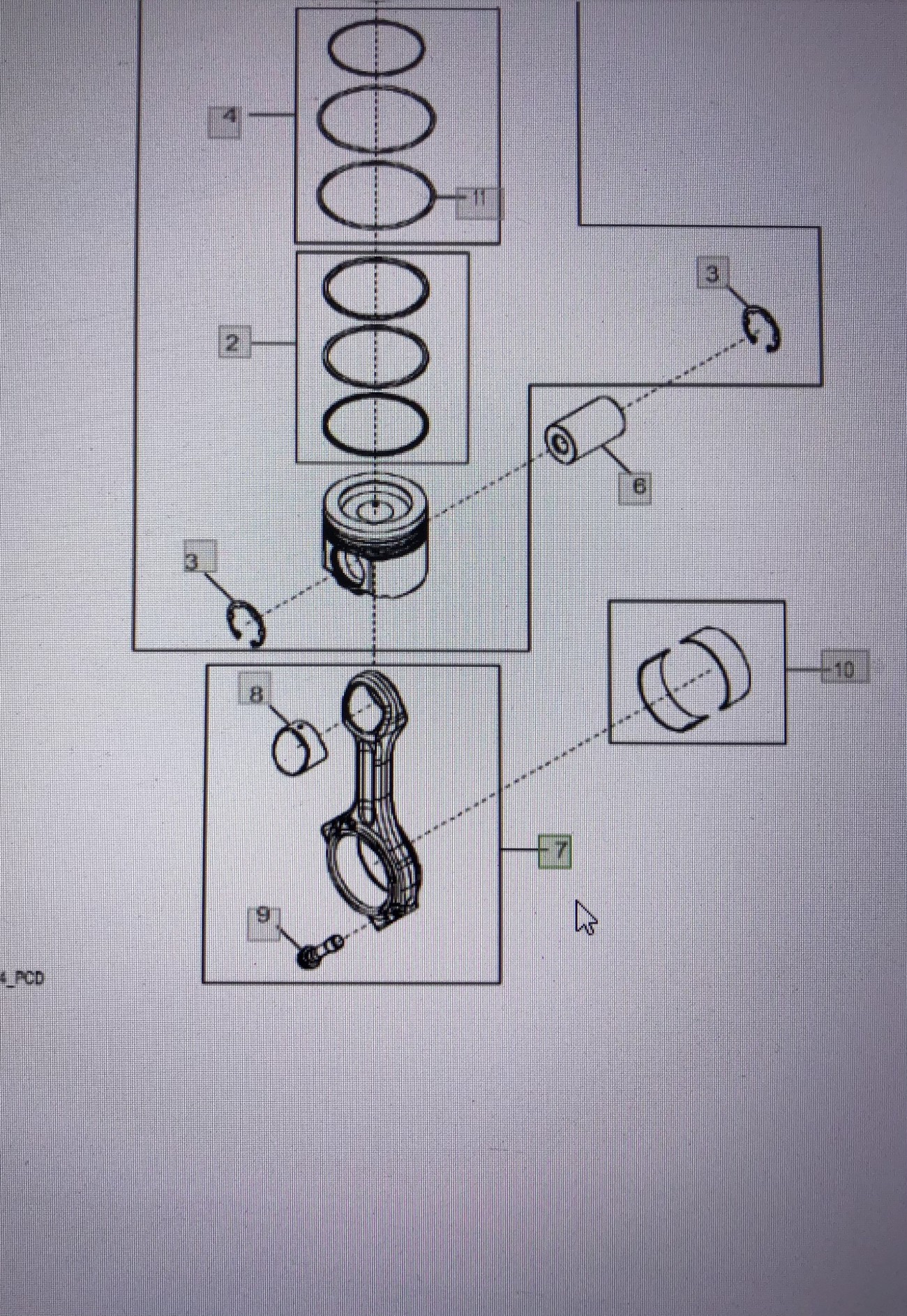 JOHN DEERE RE537877/RE565318/ korbowód/John Deere 8345R 7230R 7250R 7260R 7270R 7290R