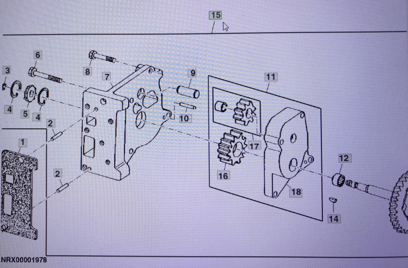 John Deere RE565695/pompa komplet/John Deere 4555/4755/4955