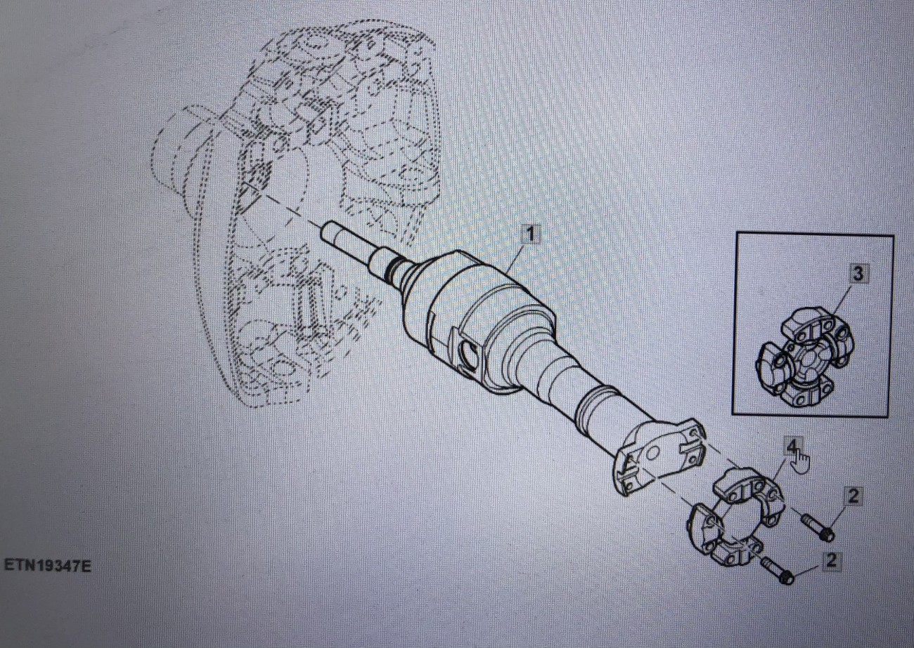 JOHN DEERE TT207990/John Deere jarzmo krzyźaka/John Deere 8345R 8270R 8295R 8320R
