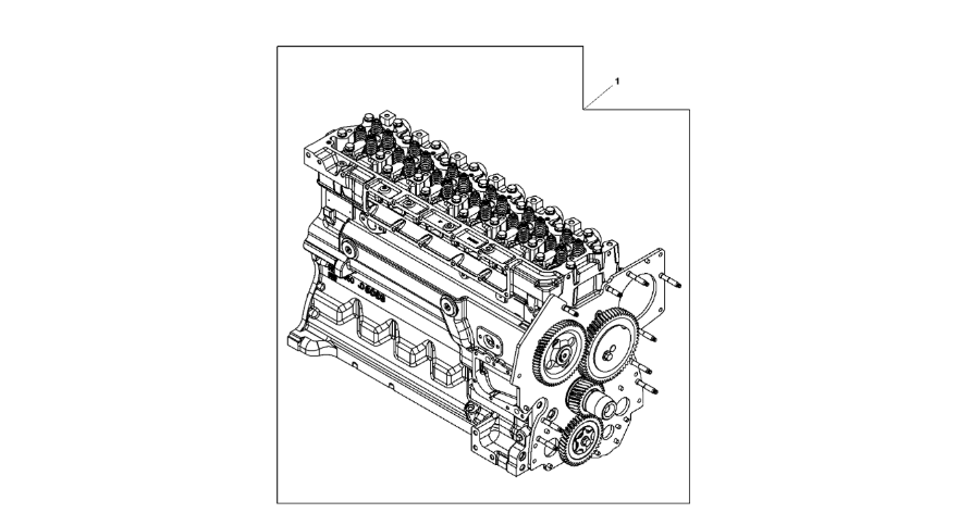John Deere 9470RX - Zespół bloku komplet. reg. SE502569 (Silnik)