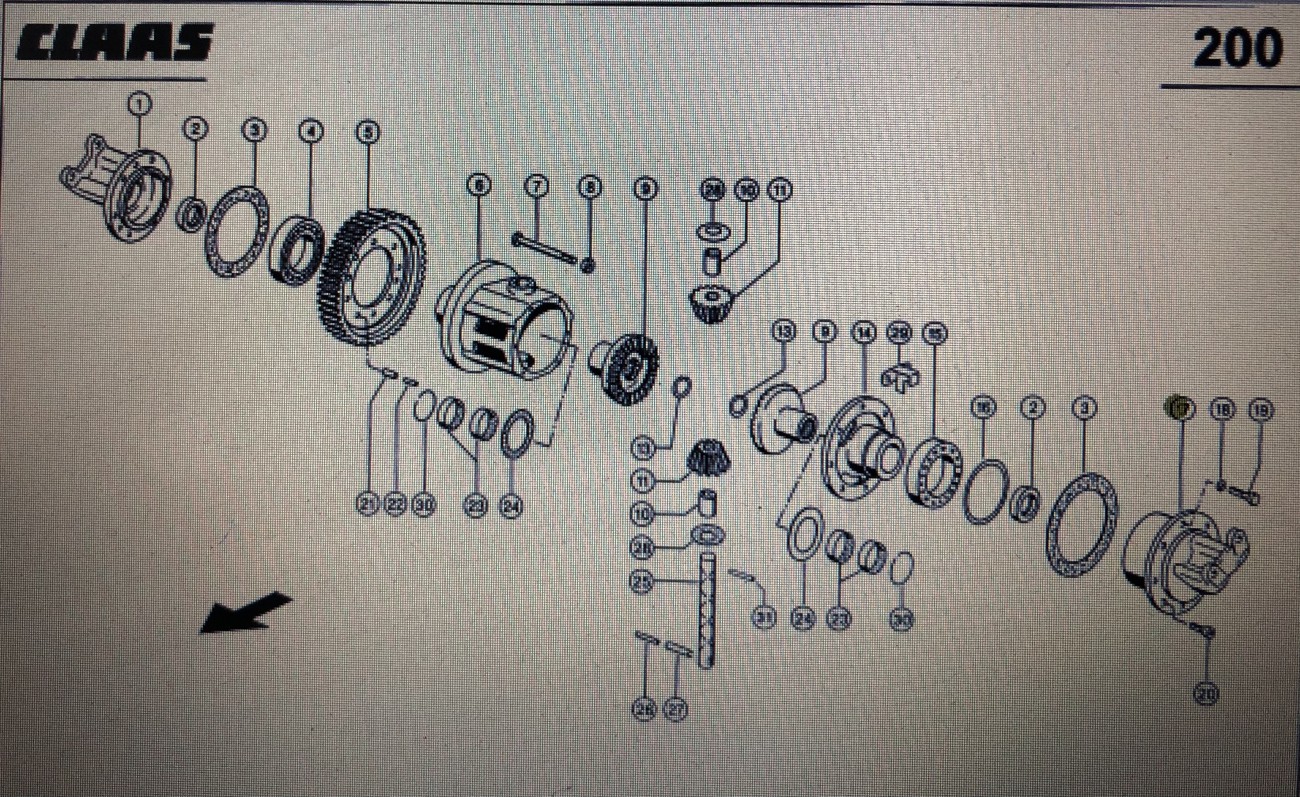 Kołnierz tarczy hamulcowej Claas Mega 370-340 Nr katalogowy 000 669 737 1