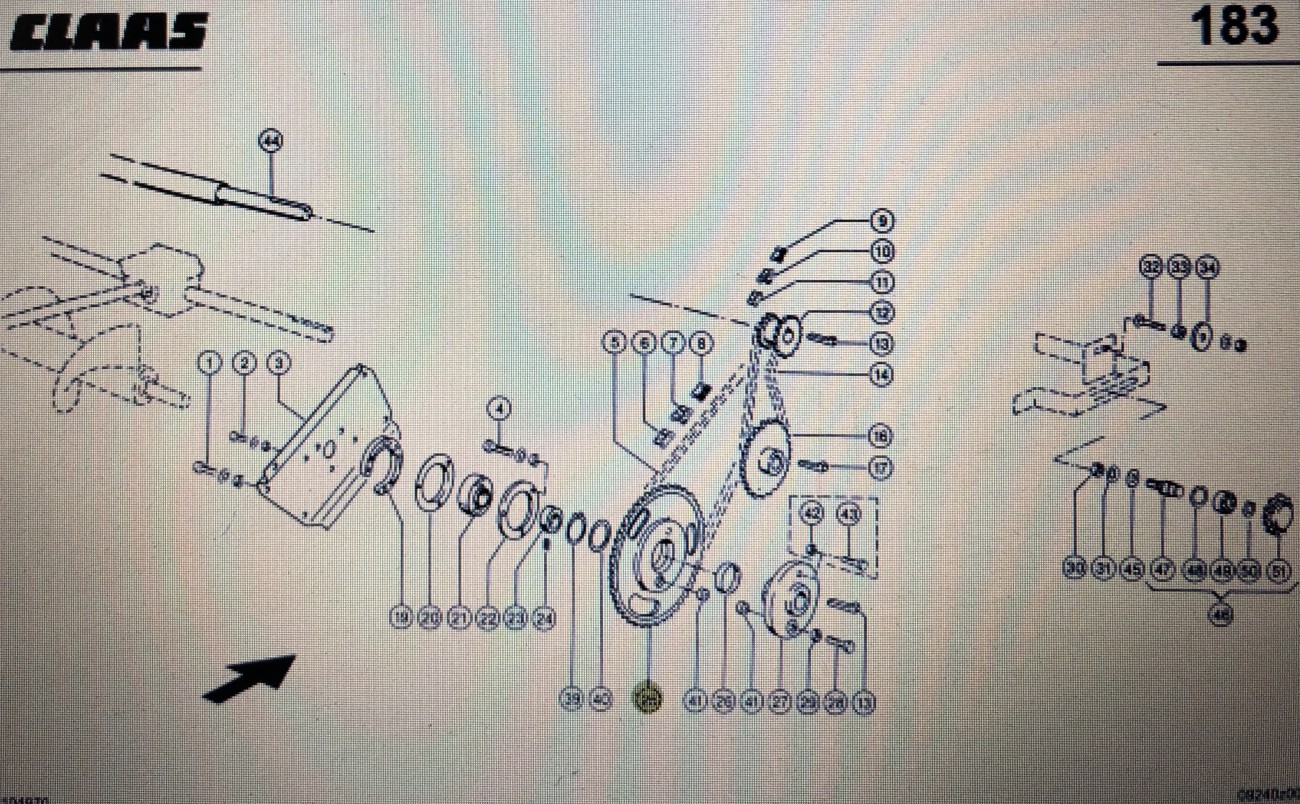 Koło Claas Mega 370-340 Nr katalogowy 000 682 993 1