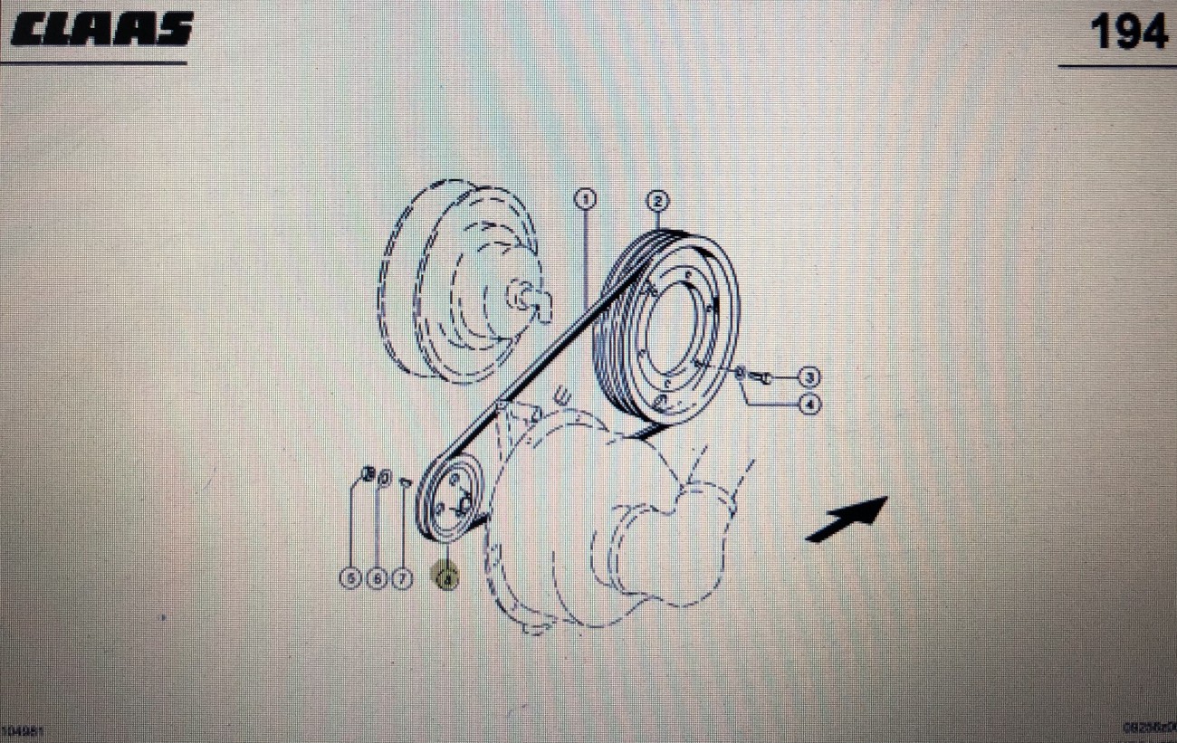 Koło pasowe Claas Mega 370-340 Nr katalogowy 000 657 699 0
