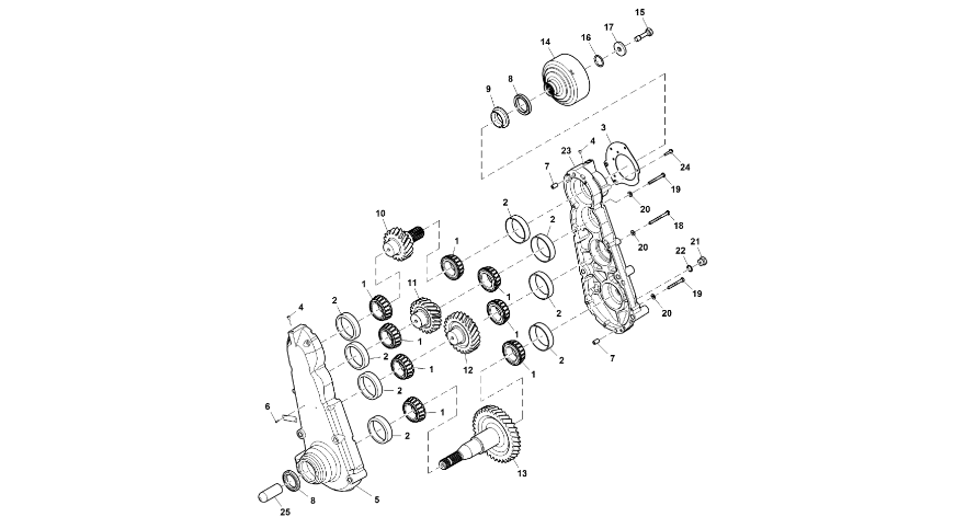 John Deere 9470RX - Obudowa R541153 (Tylni WOM)