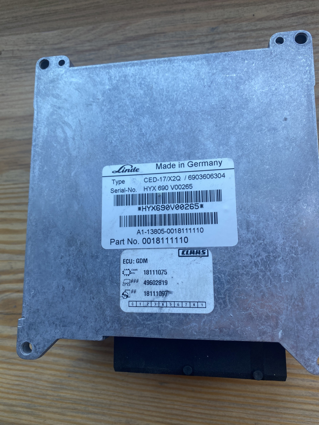 Linde CED -17/X2Q / 6903603604 0018111110 Claas