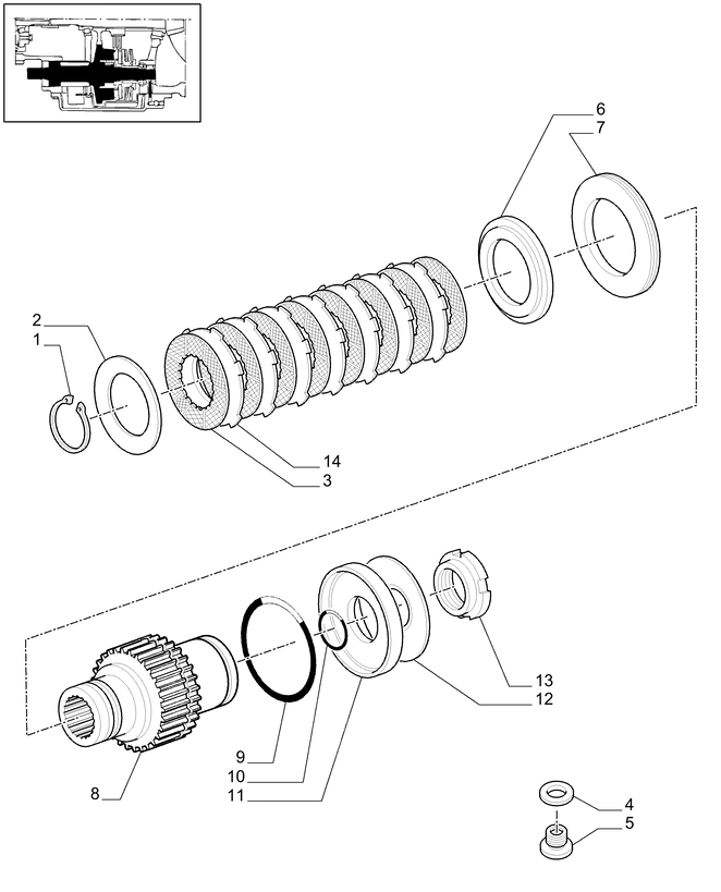 New Holland T6010 T6090 T7230 Podkładka talerzowa 71.5mm id x 157mm od x 4mm thk 9845126