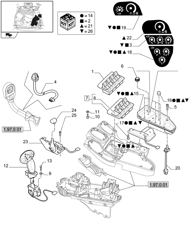 New Holland T6010 T6070 Panel 84394135