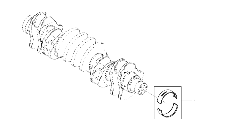 John Deere 9470RX - Zestaw łoźyska RE531767 (Silnik)
