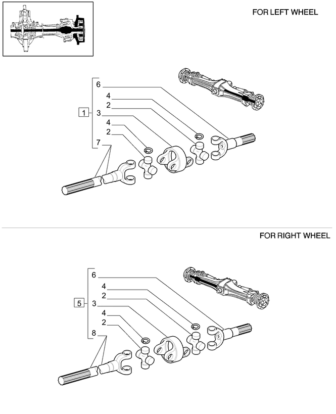 New Holland T6010 Półoś 87328238