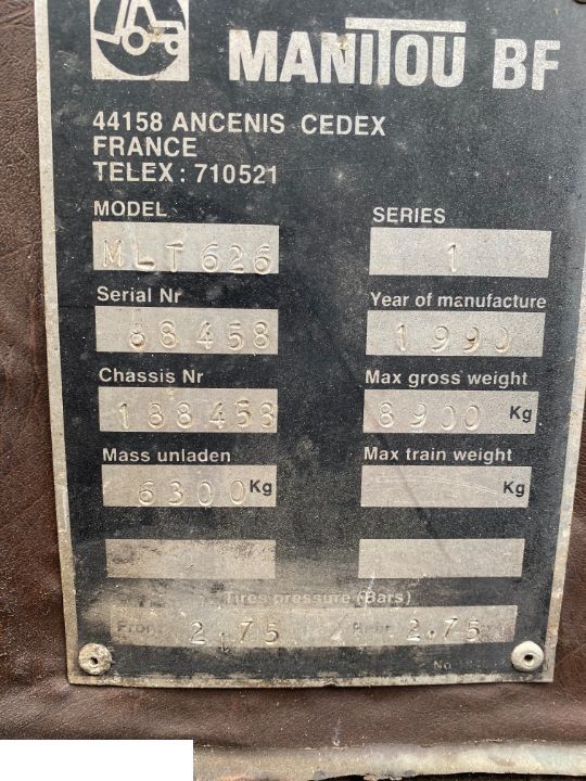 Manitou MLT 626 - Perkins 1004.4T