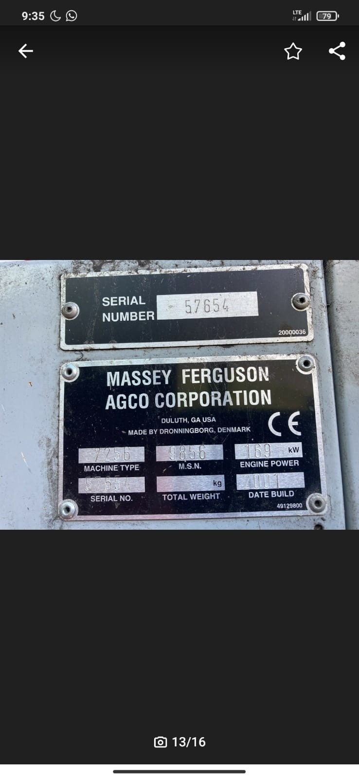 Massey Ferguson 7256 [CZĘŚCI] - Koło Zębate Siłownik Most Napędowy | Napędy