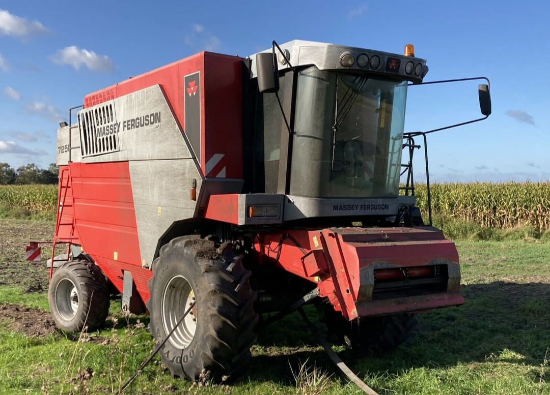 Massey Ferguson 7256 [CZĘŚCI] - Wózek Do Kombajnu Koło Pasowe Silnik Skrzynia Siekacz