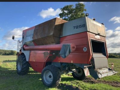 Massey Ferguson 7256 + Heder + Wózek [CZĘŚCI]