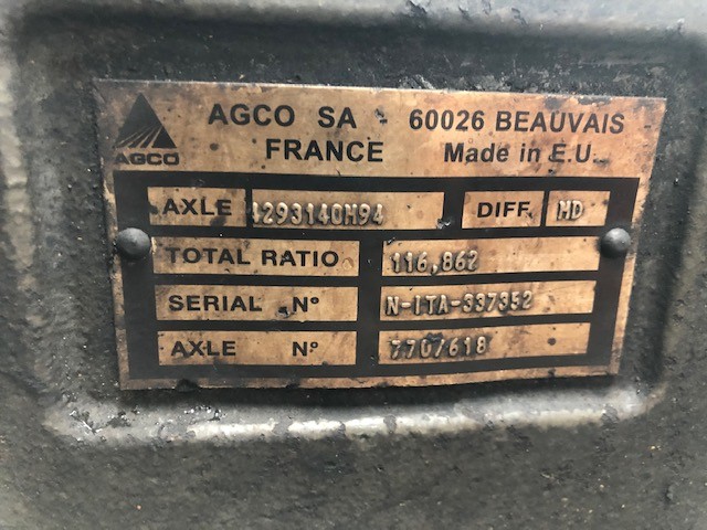 Massey Ferguson 8650 [CZĘŚCI] Oś Przednia