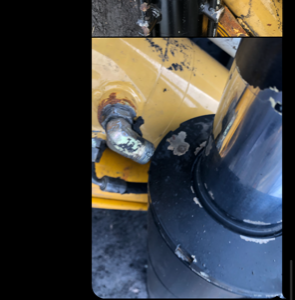 Matbro ts 280 ts 290 siłownik wychyłu łyźki