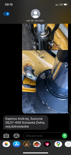 Matbro ts 280 ts 290 siłownik wychyłu łyźki