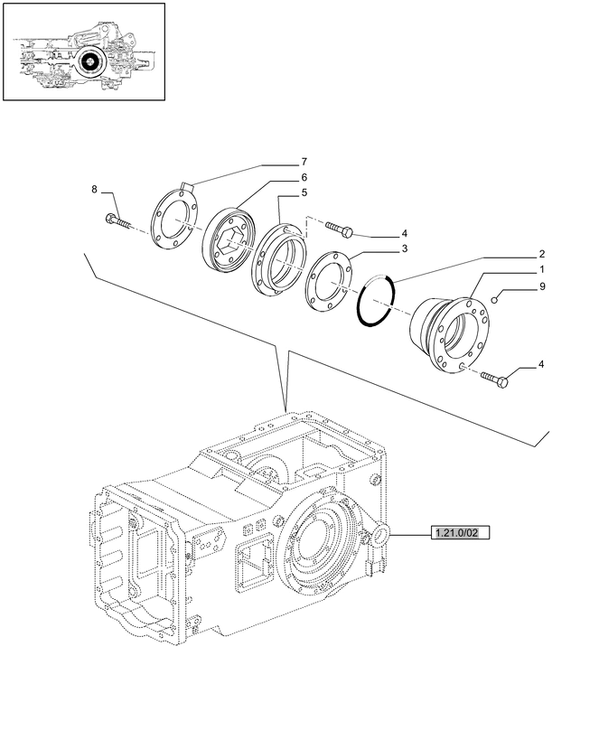 New Holland T6010 T6090 T6070 Wspornik 5191882