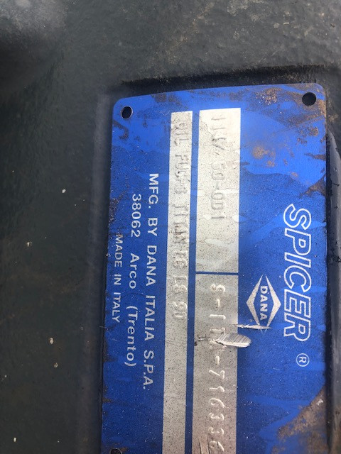 Most Napędowy Przedni Spicer 114/50-001 , s-ita-716336 , Terex TL310