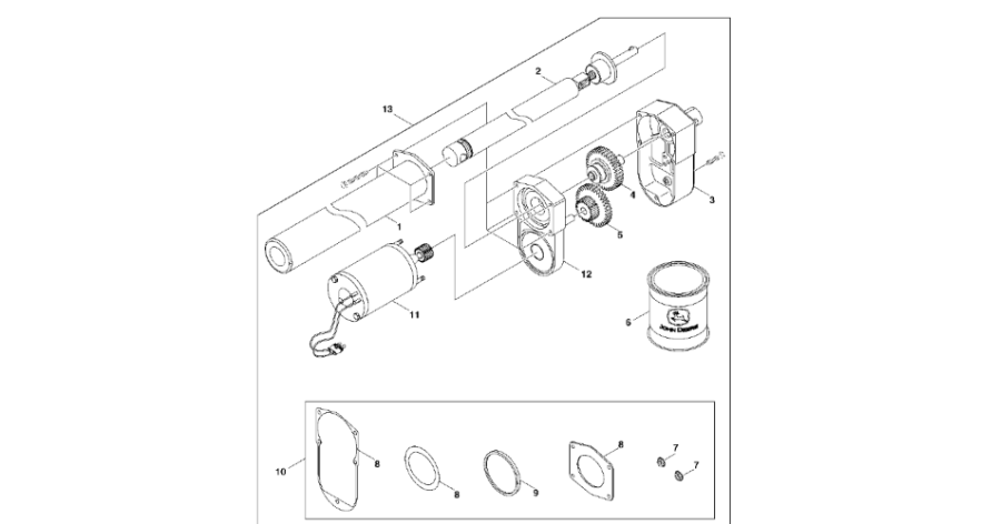 John Deere 960 - Rury konstrukcyjne DC44790 (System owijania)