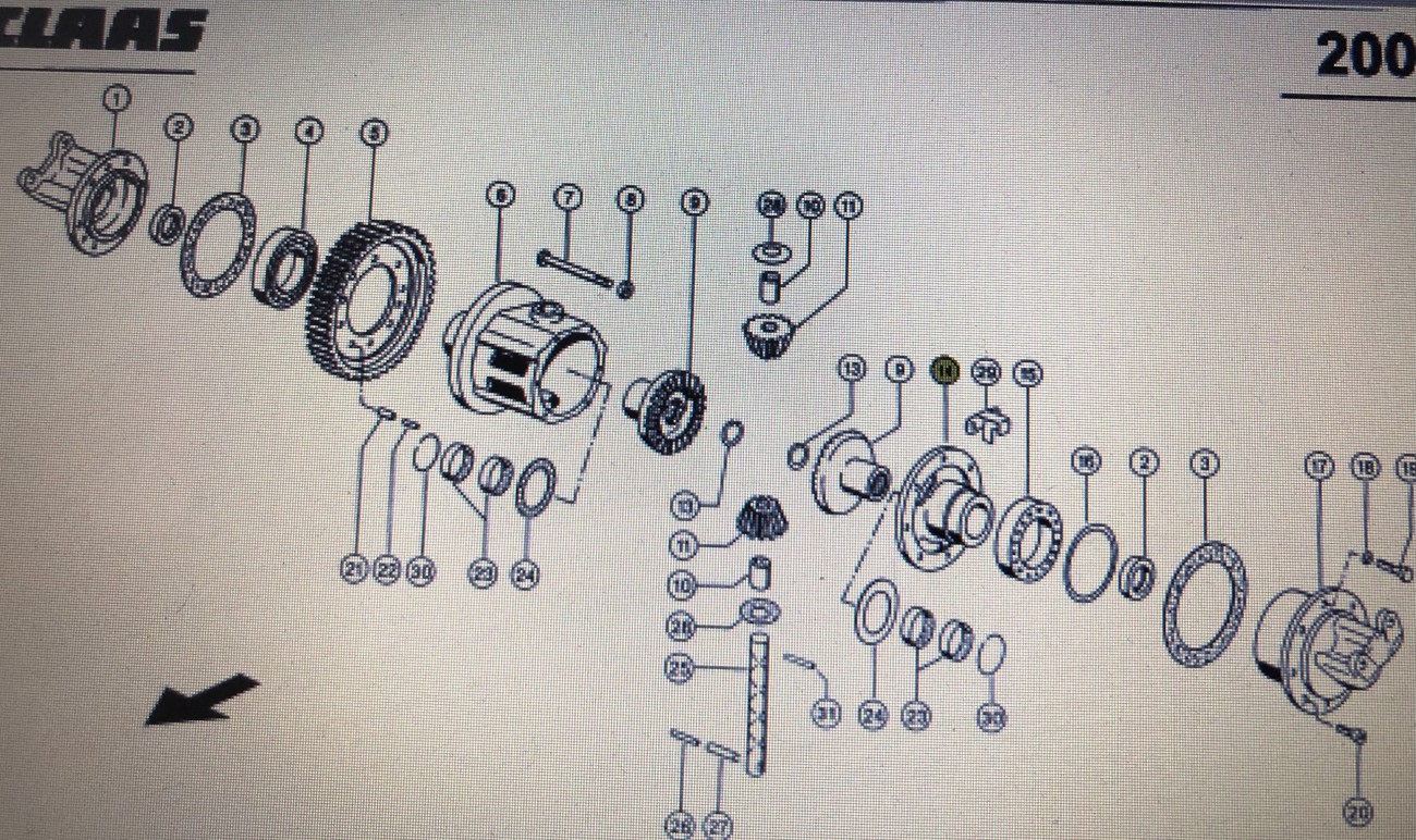 Obudowa wyrównawcza Class Mega 370-340 Nr katalogowy 000 649 886 2