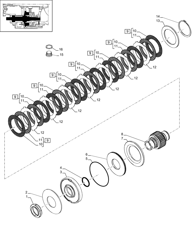 New Holland T6010 T6070 Spręźyna talerzowa 75mm id x 161.4mm od x 4.4mm thk 47127780
