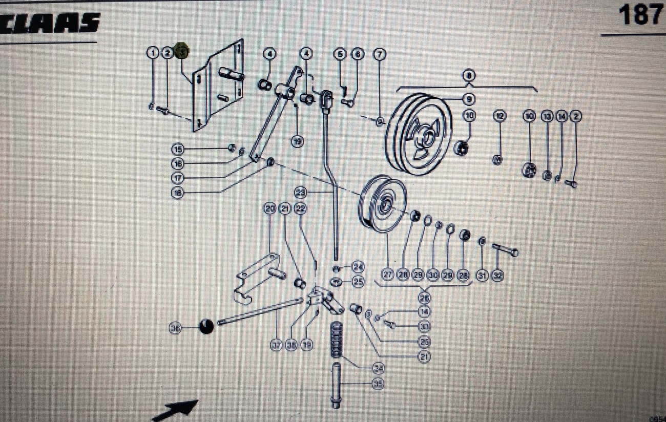 Ogranicznik Class Mega 370-340 Nr katalogowy 000 542 927 0