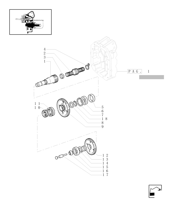 New Holland T6010 T6090 T6070 Koło zębate 24t, 62t 5197553