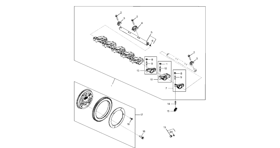 John Deere 9470RX - Ramię wahacza RE508660 (Silnik)