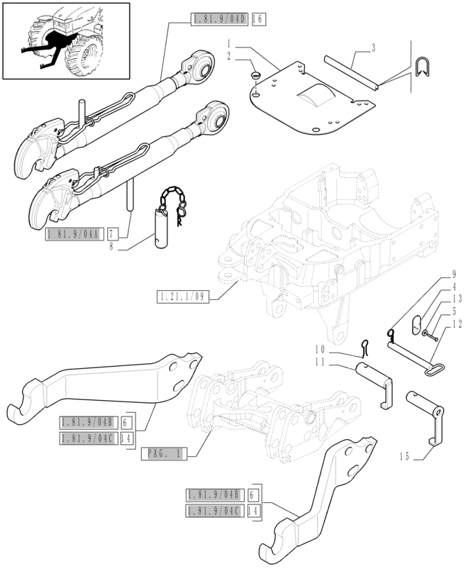 New Holland T6010 T6070 Pokrywa 47057230