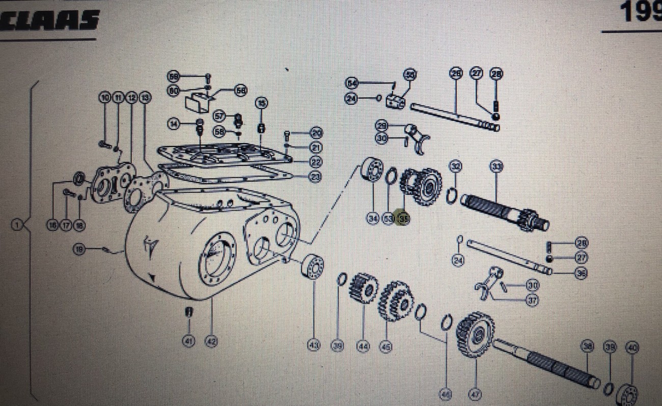 Podwójne koło przesuwne Class Mega 370-340 Nr katalogowy 000 669 746 1