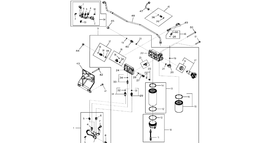 John Deere 9470RX - Uchwyt R525756 (Silnik)