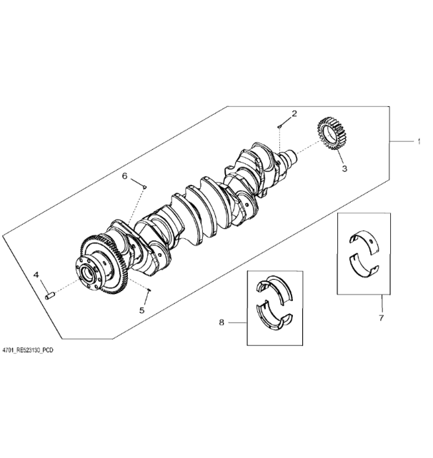 R104587 John Deere 8345R - Bieg