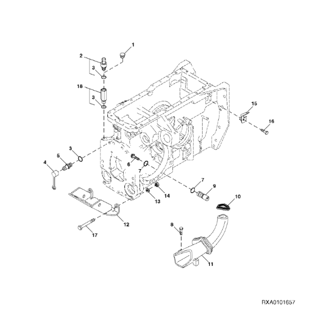 R238757 John Deere 8345R - Płyta ślizgowa