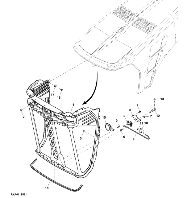 R261745 John Deere 8345R - Rama