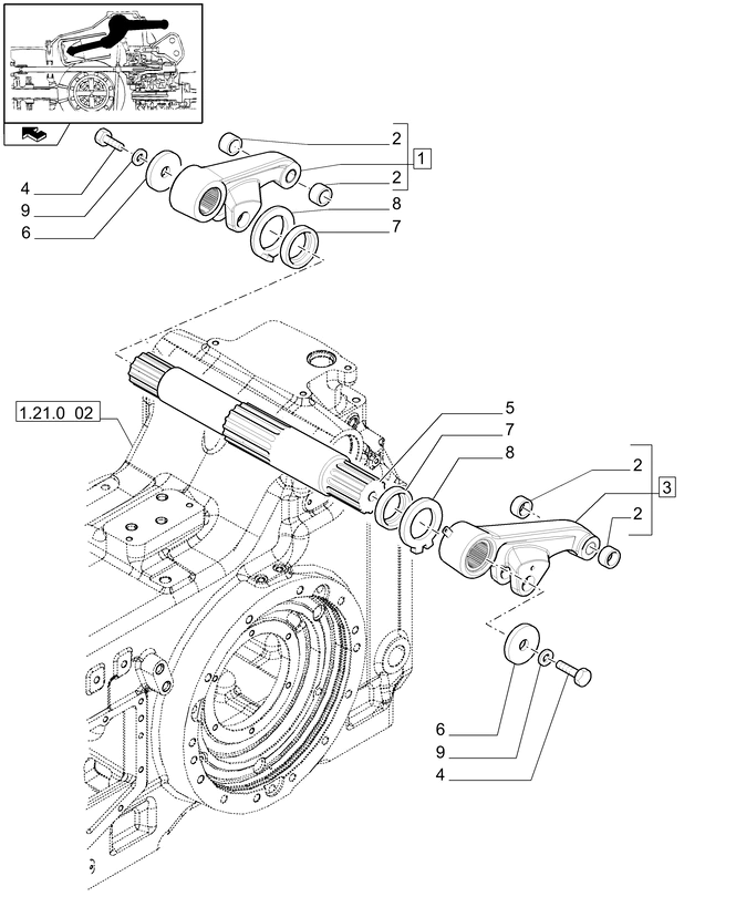 New Holland T6010 T6070 Ramię podnośnika 47125530