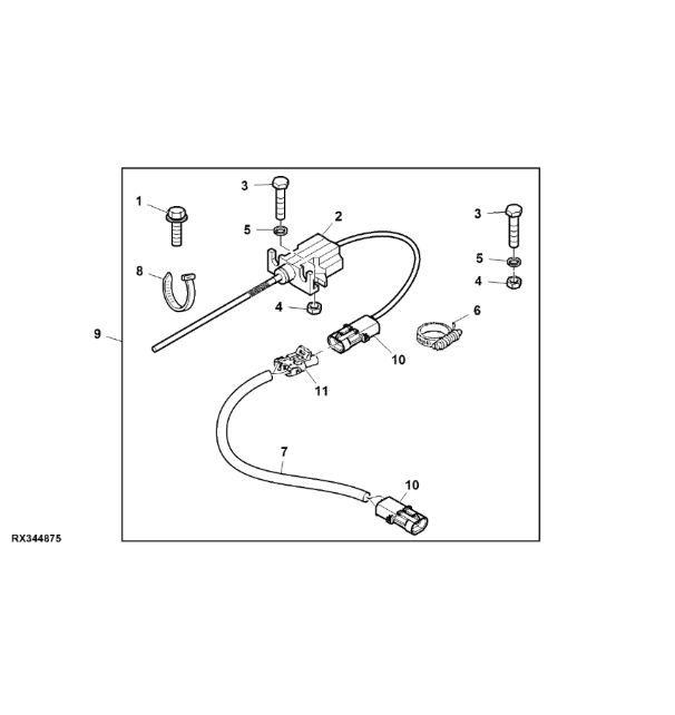 RE21519 John Deere 8345R - Zestaw przełącznika