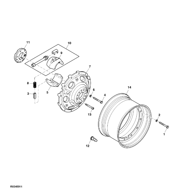 RE224262 John Deere 8345R - Koło