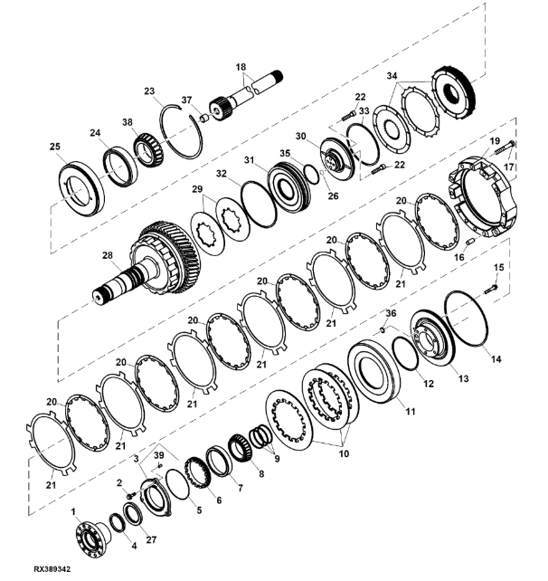RE252517 John Deere 8345R - Płytka