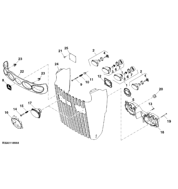 RE254054 John Deere 8345R - Ekran