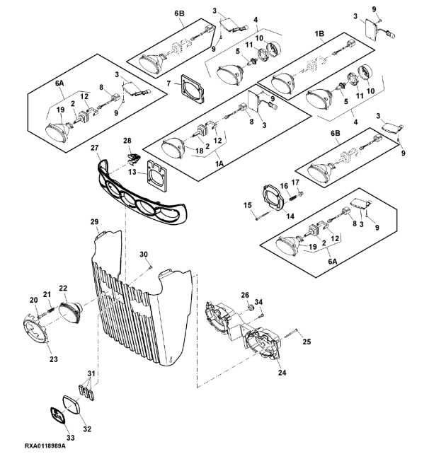 RE271579 John Deere 8345R - Stabilizator elektryczny