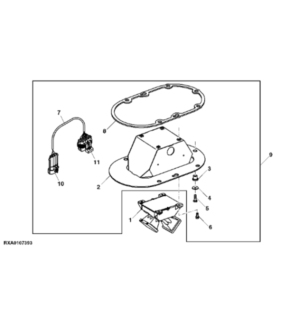 RE278984 John Deere 8345R - Czujnik radarowy