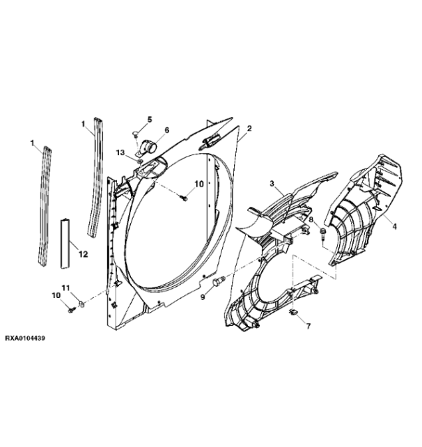 RE280828 John Deere 8345R - Deflektor
