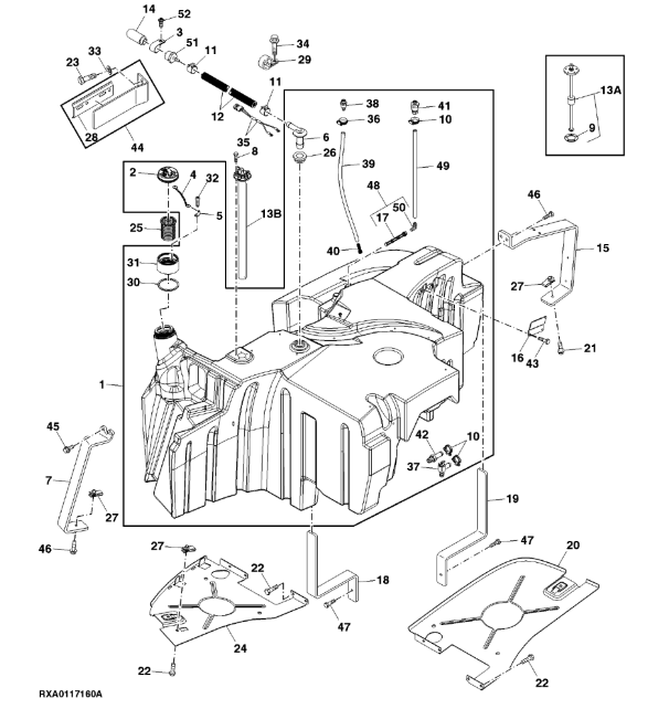 RE290333 John Deere 8345R - Czujnik paliwa