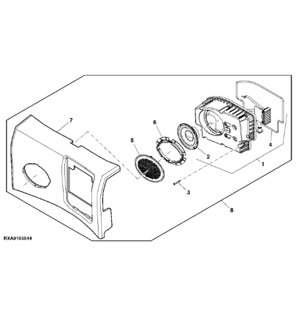 RE298965 John Deere 8345R - Zestaw do mont. na miejscu