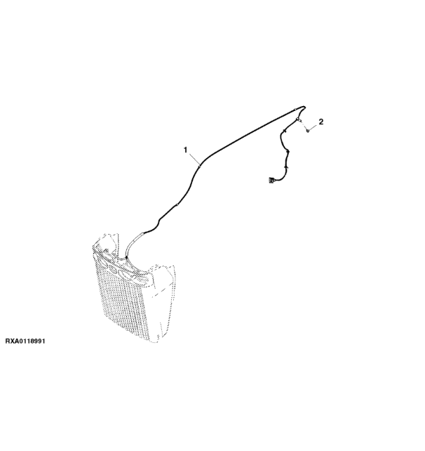 RE304404 John Deere 8345R - Wiązka przewodów podwozia