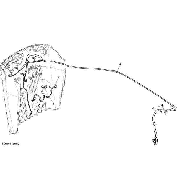 RE306002 John Deere 8345R - Wiązka przewodów