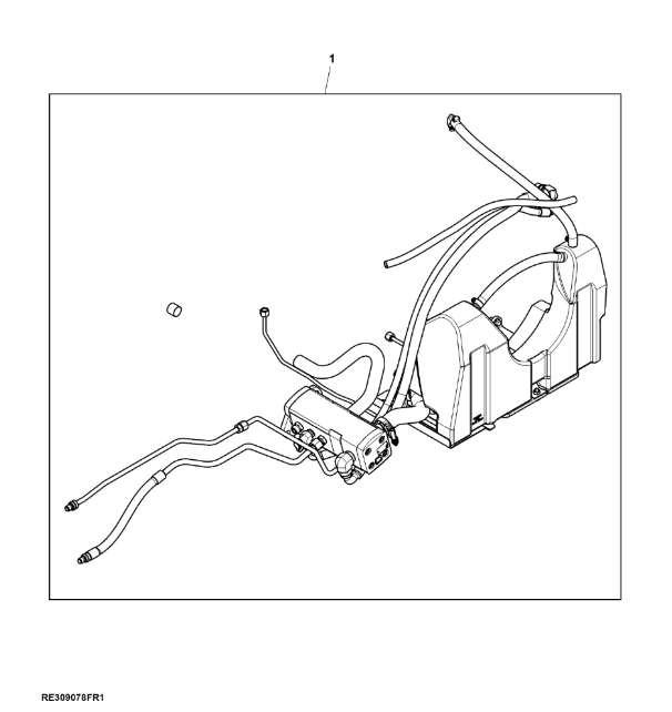 RE309078 John Deere 8345R - Zestaw pompy