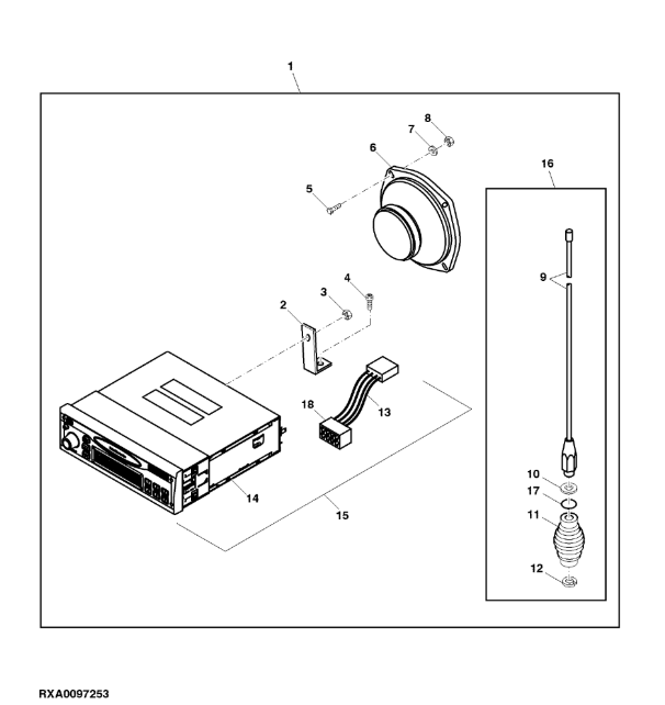 RE321103 John Deere 8345R - Zestaw