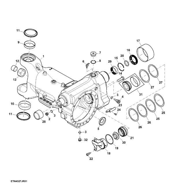 RE49486 John Deere 8345R - Łoźysko wałeczkowe skośne