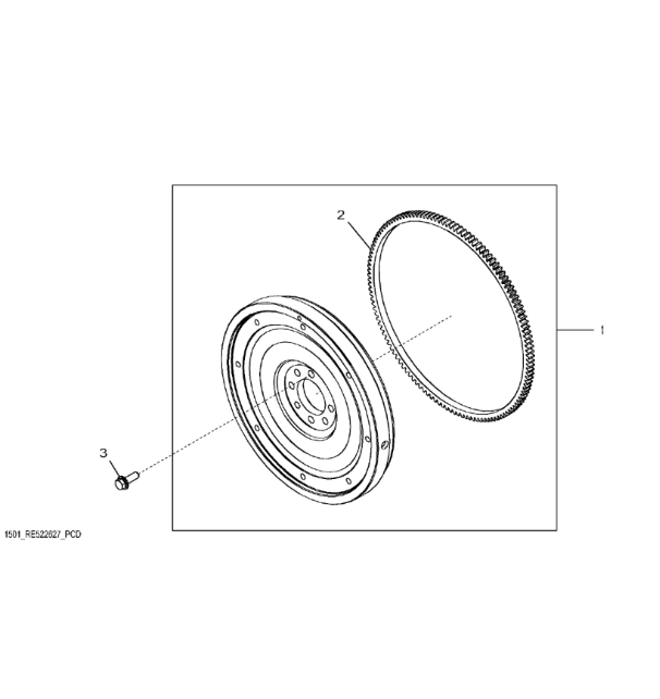 RE522628 John Deere 8345R - Koło zamachowe
